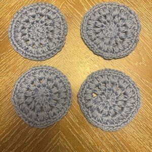 Handmade Crochet Coasters Set of 4